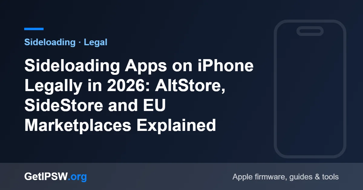 Sideloading Apps on iPhone Legally in 2026: AltStore, SideStore and EU Marketplaces Explained