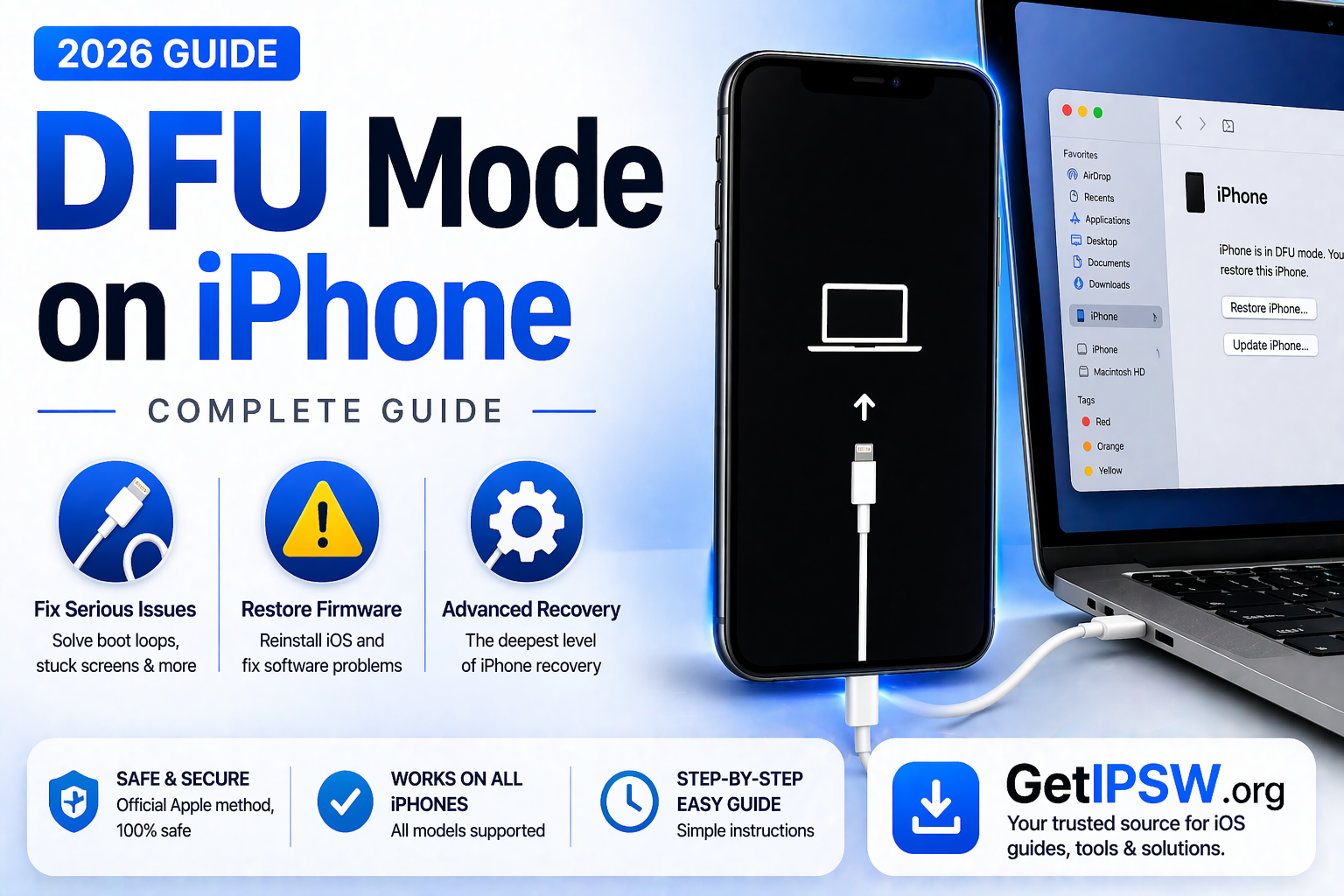 How to Enter DFU Mode on Any iPhone (Complete Guide 2026)