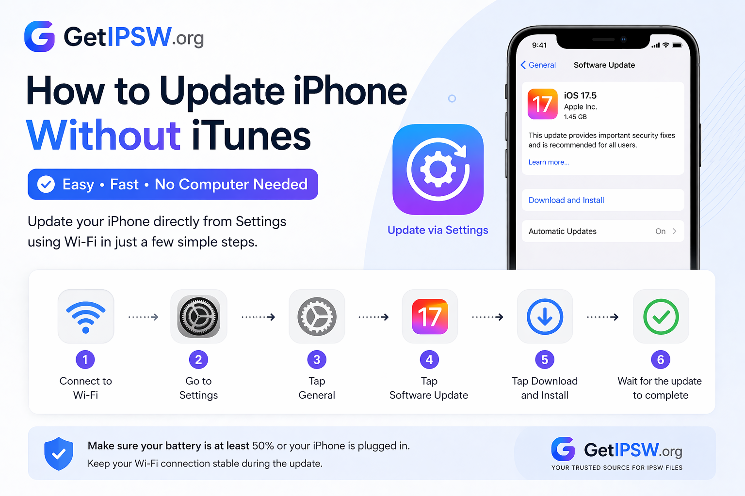 How to Update iPhone Without iTunes
