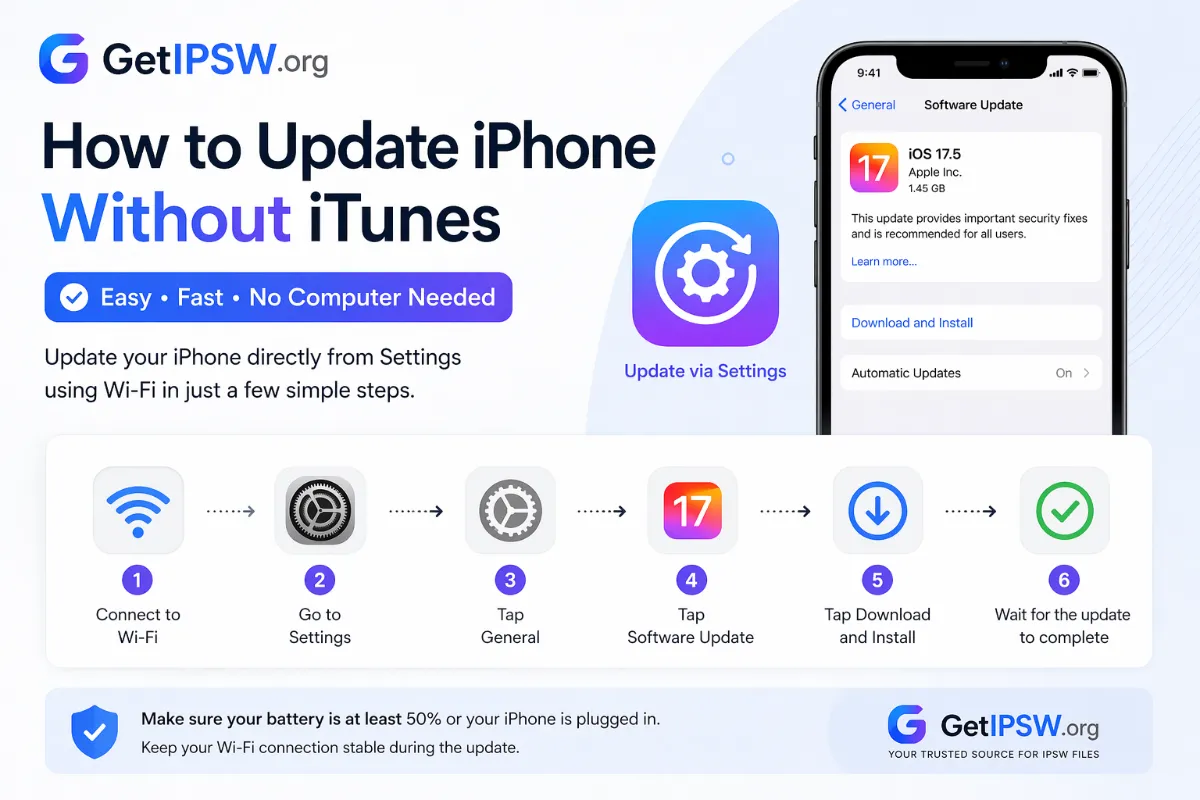 How to Update iPhone Without iTunes (Wi-Fi, Cellular or Finder)