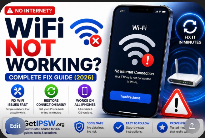 WiFi Not Working on iPhone? Complete Fix Guide (All iOS Versions)