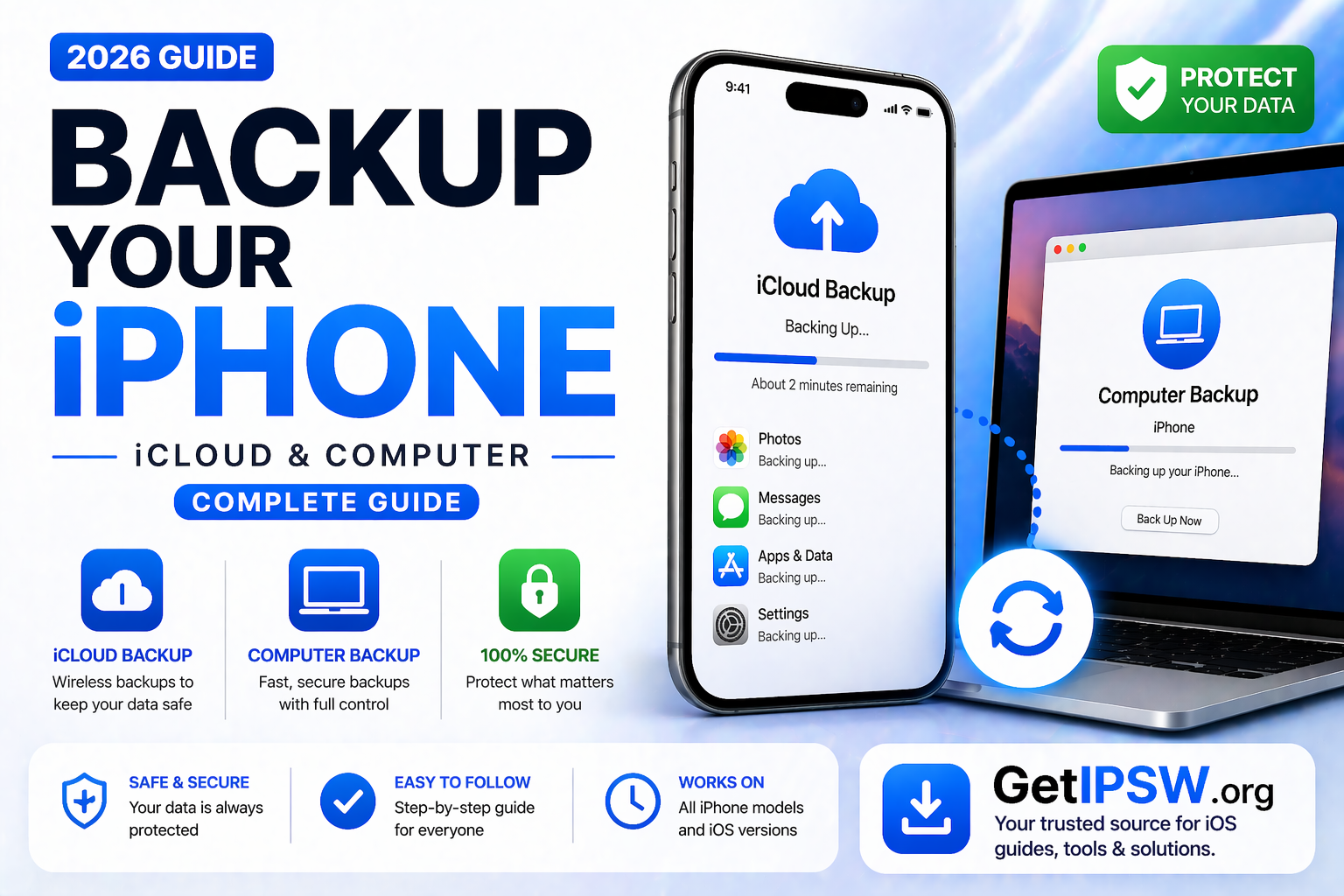 How to Backup Your iPhone (iCloud & Computer Guide 2026)